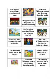 English Worksheet: BINGO GAME. PAST SIMPLE