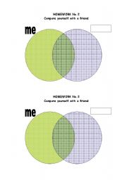 English worksheet: Lets compare eachother