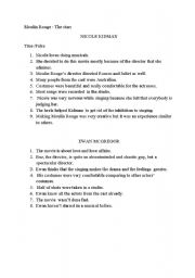 English worksheet: Moulin Rouge -listening exercise