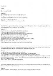 English Worksheet: Past Perfect Tense
