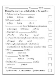 English worksheet: EVS Parctice Worksheet