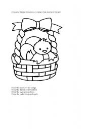 English Worksheet: easter activity