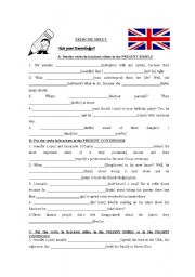 English Worksheet: Present Simple/present continuous