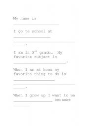 English Worksheet: Finish the sentence