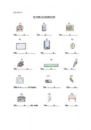 English Worksheet: In the classroom