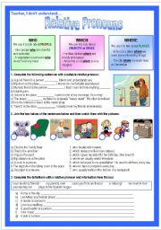 English Worksheet: Relative pronouns