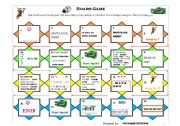 English Worksheet: crocodile board game REMINDING 4TH GRADE