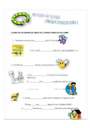 English Worksheet: Revision of tenses