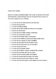 English Worksheet: Conversation Class