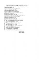 English Worksheet: Passive voice