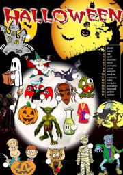 English Worksheet: HALLOWEEN VOCABULARY