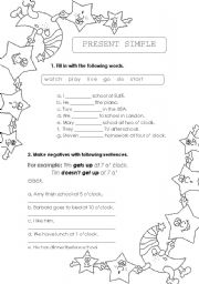 English Worksheet: Present Simple