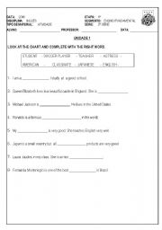 English Worksheet: exercise