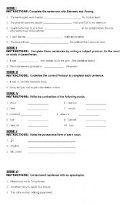 English worksheet: English Test