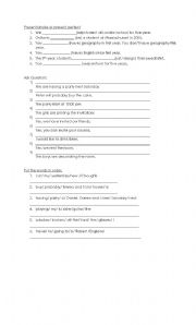 English worksheet: PRESENT SIMPLE OR PRESENT PERFECT