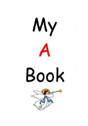 English worksheet: My A book