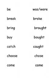 English worksheet: pas t verbs snap