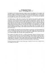 English Worksheet: The Bermuda Triangle