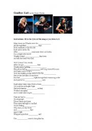 English Worksheet: Good Bye Earl by Dixie Chicks
