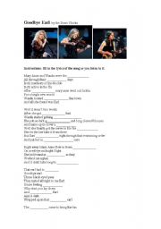 English worksheet: Good Bye Earl by Dixie Chicks