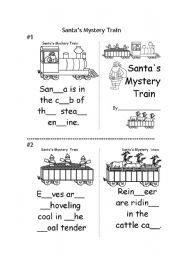 English worksheet: Santas Train