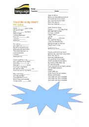 English worksheet: Song