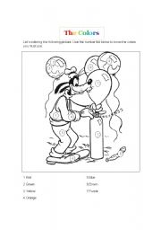 English Worksheet: The colors