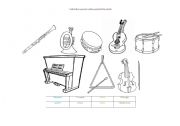 English Worksheet: Musical Intruments