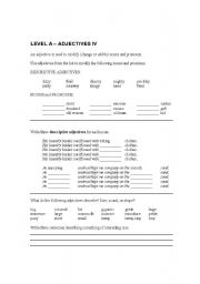 English worksheet: Adjectives 4 Elementary