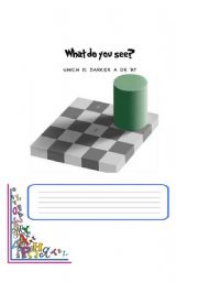 English Worksheet: ****Super Optical Illusions****