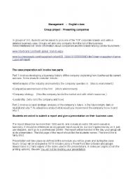 English Worksheet: Presenting businesses