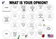 English worksheet: What is your opinon?