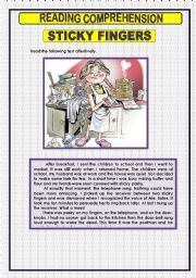 English Worksheet: READING COMPREHENSION - 