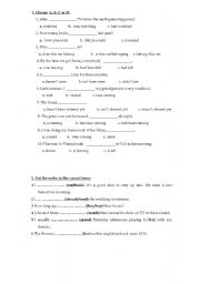 English worksheet: Tenses