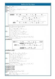 English worksheet: Baby girl, Aqua