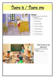 English Worksheet: There is/There are