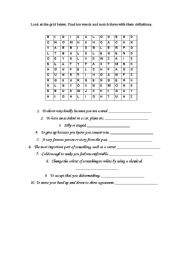 English Worksheet: 10 words