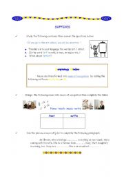 English Worksheet: SUFFIXES