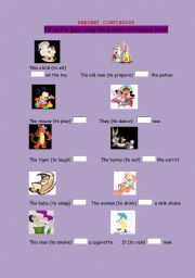 English Worksheet: Present Continuous 