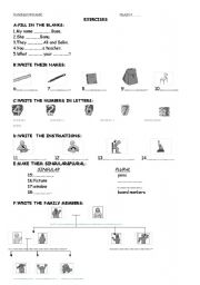 English Worksheet: exercise on classroom rules