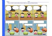 English Worksheet: cartoon