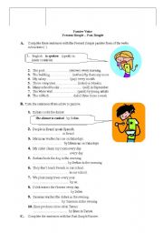 English Worksheet: Passive voice