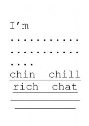 English Worksheet: ch worksheet