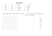 English worksheet: THE NUMBERS