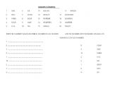 English Worksheet: THE NUMBERS