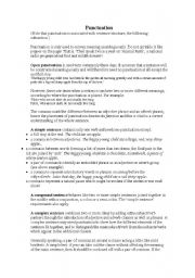 English Worksheet: punctuation