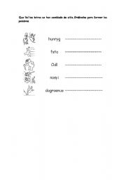 English worksheet: Adjetives