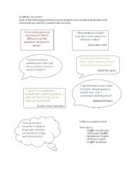 English worksheet: Discussion: Learning to Learn 