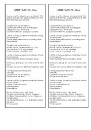 English worksheet: Losing Touch - The Killers - Pronunciation activity /s/ or /z/ sound?