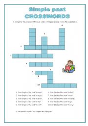 Simple past - crosswords